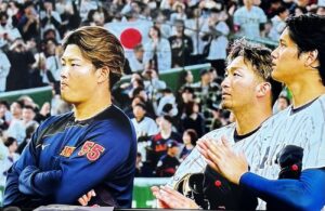 【WBC】村上宗隆「不敬すぎる」と話題に 天皇ご一家への挨拶時に「ガムくちゃ腕組み」試合では無安打