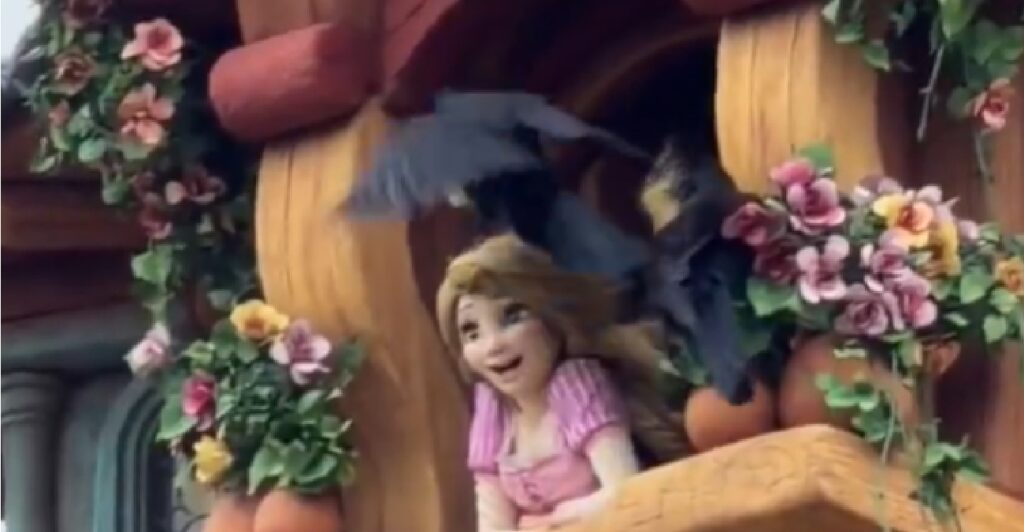 【悲報】ディズニーシーでラプンツェルが「カラスの餌」に